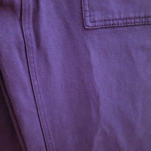 Aritzia Wilfred Free Purple Trousers Modern Utility Pants 12 - Picture 4 of 8